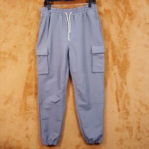SOVEREIGN CODE Joggers Mens Medium Grey Drawstring Cargo Water Resistant Stretch